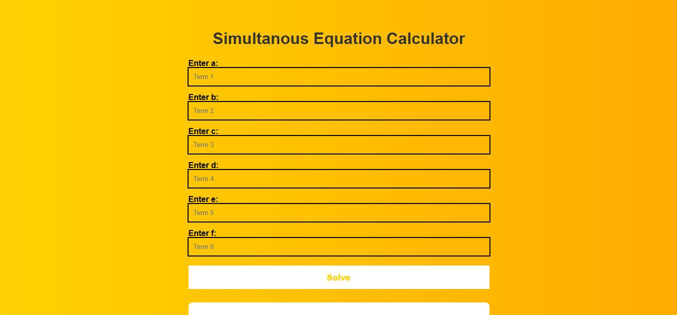 Equation Calculator